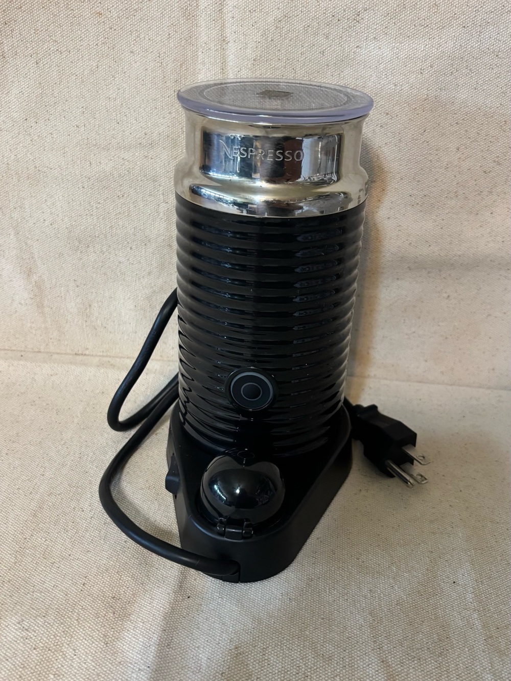 Nespresso Milk Frother in Black & Silver